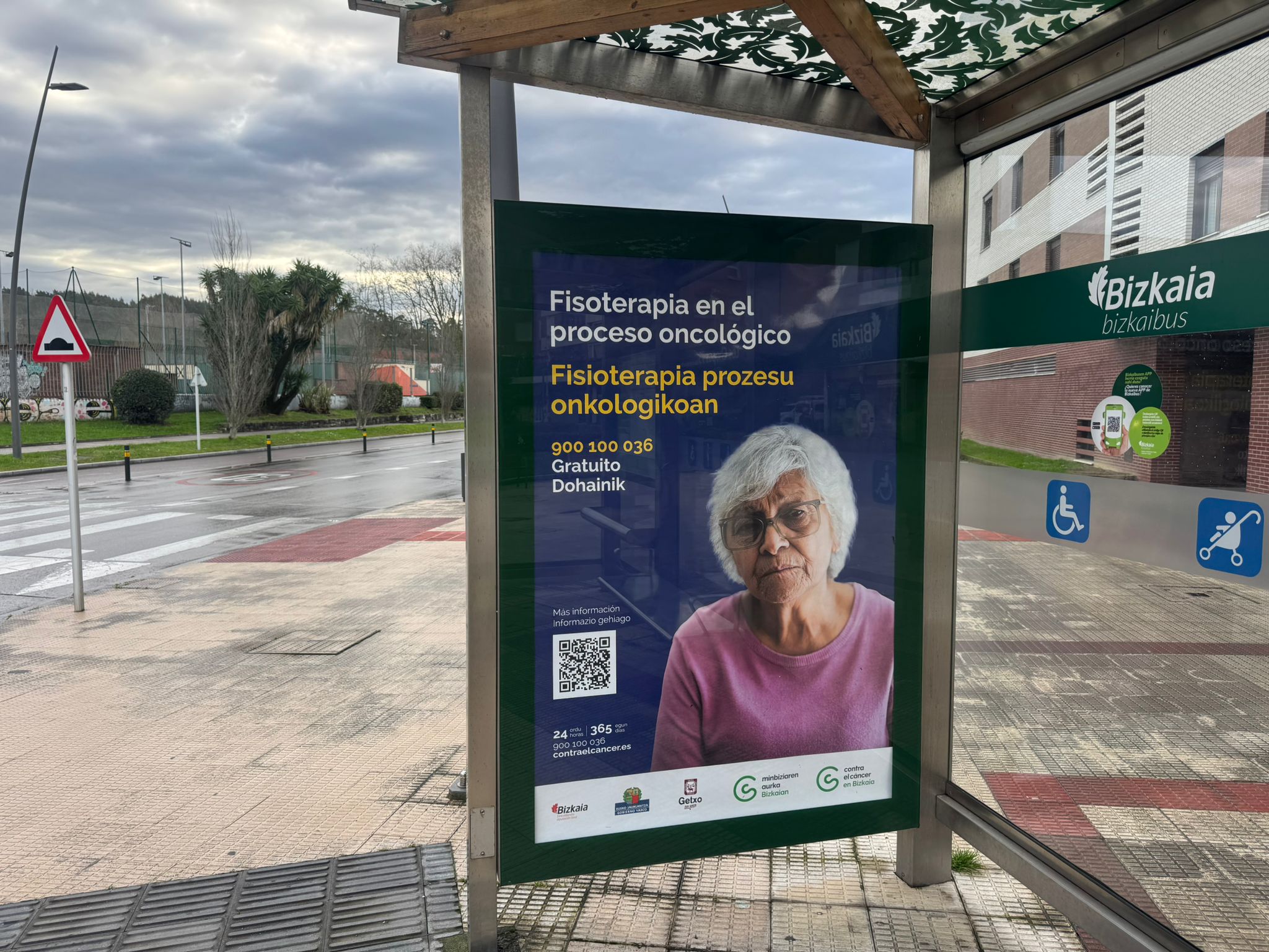 Auditoría de marquesina en Los Chopos 75 (María de Ibarra Plaza), Algorta, Getxo