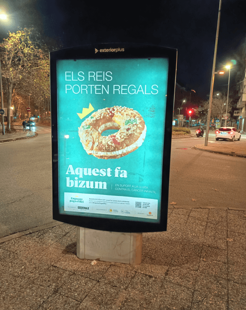 Auditoría de mupi en calle Migdia, Eixample de Girona