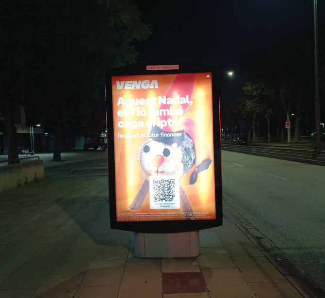 Mupi en avenida de Madrid, 20, junto al campus de Cappont en Lleida