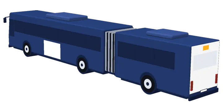 Articulado con trasera integral Autobús articulado con trasera integral y laterales estándar en las dos cajas