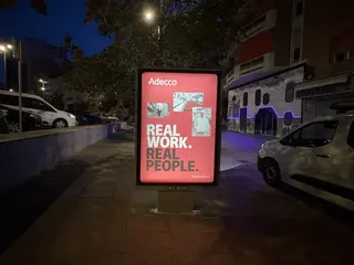 Campaña real instalada — foto de auditoría de Marco Visual