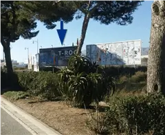 Valla en el Bulevar de El Ejido junto a la Ronda del Oeste