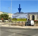 Valla en la calle Océano Atlántico junto a El Corte Inglés, El Ejido