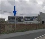 Valla publicitaria en la avenida del Castell Vell de Castellón, junto al camino de la Quadra del Borriolenc