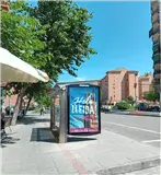 Marquesinas en el Passeig de Ronda, arteria de circunvalación de Lleida