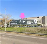 Vallas publicitarias en la Isla de la Cartuja en Sevilla
