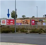 Valla publicitaria de 8 x 3 metros en la entrada a Alcorcón desde la M-50 y Móstoles, dirección polígono Urtinsa II, Alcorcón