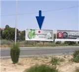 Vallas publicitarias junto a Mandarache y Avenida Víctor Beltrí en Cartagena