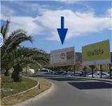 Vallas publicitarias en accesos al Hospital Santa Lucía de Cartagena