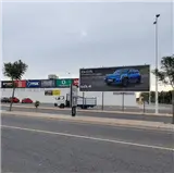 Valla publicitaria en la rotonda de Pinatar Park, N-332, San Pedro del Pinatar