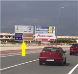 Vallas en la entrada a Los Alcázares por la Venta El Puerto, Los Alcázares