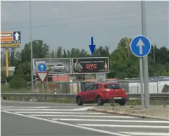 Vallas en la avenida de Madrid y accesos del sur de Valladolid