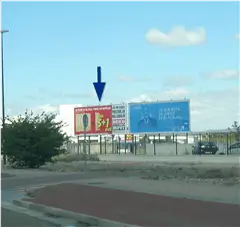 Vallas en la avenida de Zamora y el Paseo del Arco de Ladrillo en Valladolid