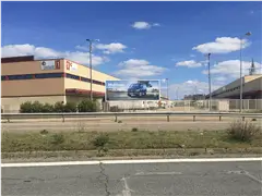 Vallas en la avenida de Burgos y la avenida de Gijón, accesos noreste de Valladolid