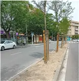 Marquesinas en el eje de Baró de Maials y el barrio de Llívia, Lleida