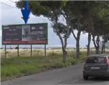 Gran formato de 8 x 3 m sobre la carretera de Villamartín, dirección centro comercial La Zenia, a la altura de Los Dolses, Orihuela Costa