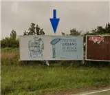 Valla publicitaria en la avenida de Hermanos Bou de Castellón, en la entrada desde el Grao