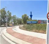 Valla publicitaria de 8 x 3 m en la rotonda de la N-340 de Sagunto, dirección Puerto de Sagunto y Castellón desde Faura