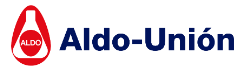 Logo de Aldo-Unión, laboratorio farmacéutico especializado en inhaladores, fundado en 1961 y con sede en Esplugues de Llobregat
