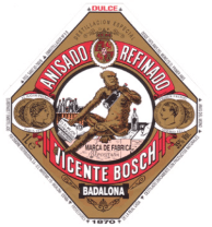 Logo de Anís del Mono, marca de licor anisado con fábrica modernista en la fachada marítima de Badalona desde 1870