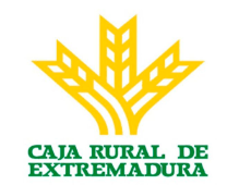 Logo de Caja Rural de Extremadura, cooperativa de crédito con sede en Avenida Santa Marina de Badajoz