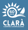 Logo del Càmping Clarà, camping situado junto a la playa de Torredembarra