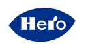 Logo de Hero España, empresa de alimentación que produce en Alcantarilla desde 1922