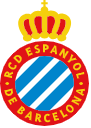 Logo del RCD Espanyol, club con sede social y estadio en la avenida del Baix Llobregat de Cornellà