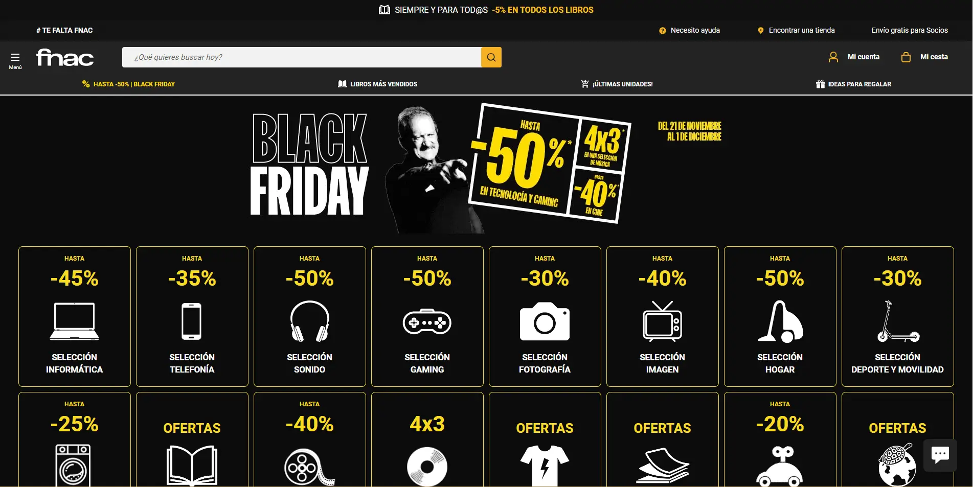 campaña publicitaria de FNAC publicidad exterior