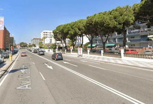 Publicidad en la Avenida Vila de Blanes