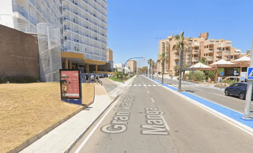 Mupis en las urbanizaciones del lado del Mar Menor de La Manga: La Dorada, Las Pirámides, el hotel Doblemar y Ágata III