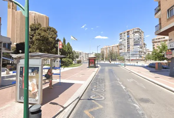 Soportes publicitarios en el barrio de Soho, Málaga