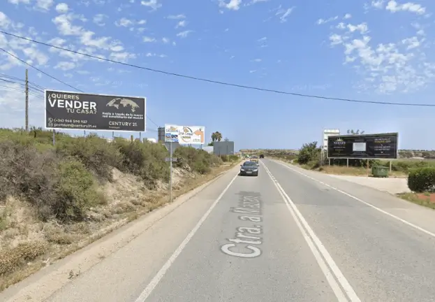 Publicidad exterior en RM-332 y Mazarrón Park Publicidad exterior en RM-332 y Mazarrón Park