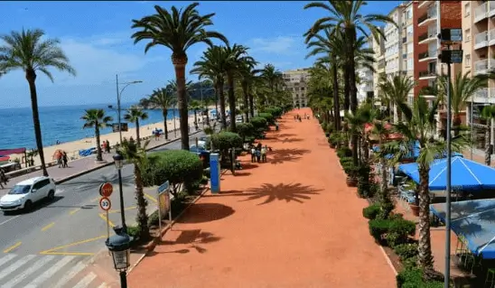 Publicidad en el Paseo Marítimo de Lloret