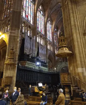 Publicidad exterior durante el Festival Internacional de Órgano Catedral de León Publicidad exterior durante el Festival Internacional de Órgano Catedral de León