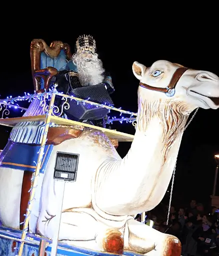 Vallas activas durante la Cabalgata de Reyes Magos entre la plaza de España y la calle Término de Alcantarilla