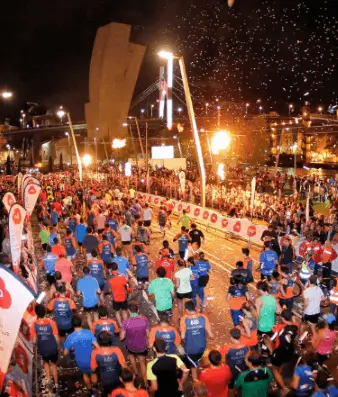Bilbao Night Marathon publicidad exterior