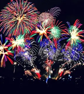 Fuegos artificiales en Blanes