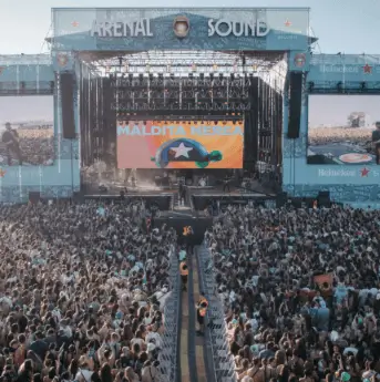 Publicidad exterior durante Arenal Sound Campañas OOH en Arenal Sound Burriana