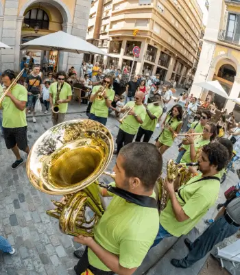 Publicidad exterior durante el Girona Jazz Festival
