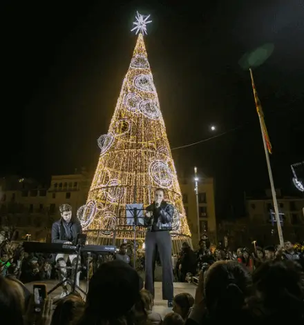 Publicidad exterior durante Temps de Nadal en Girona