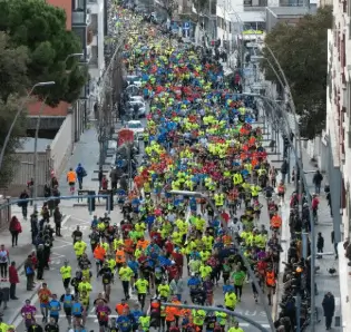Publicidad durante la Media Maratón de Granollers Publicidad durante la Media Maratón de Granollers