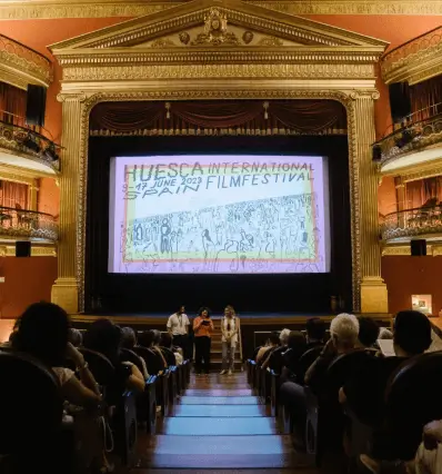 Publicidad exterior durante el Festival Internacional de Cine de Huesca Publicidad exterior durante el Festival Internacional de Cine de Huesca