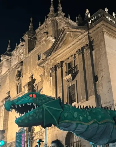 Soportes publicitarios activos durante la celebración del Día del Lagarto de la Magdalena, leyenda más singular de Jaén