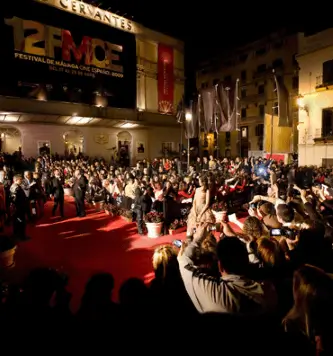 Publicidad exterior durante el Festival de Cine de Málaga