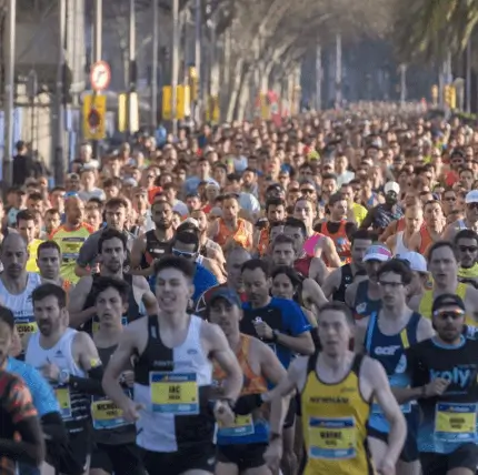 Publicidad exterior en la Media Maratón de Mollet