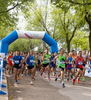 Publicidad exterior durante la Carrera Popular Villa de Pinto
