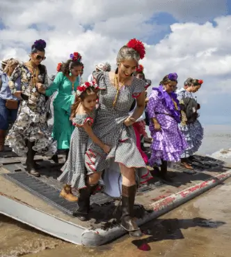 Embarque del Rocío en Bajo de Guía Embarque del Rocío en Bajo de Guía