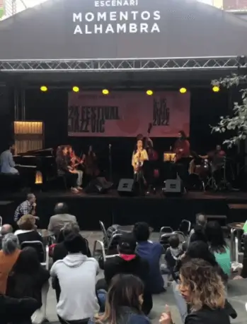 Publicidad exterior en el Festival Jazz Vic Publicidad exterior en el Festival Jazz Vic