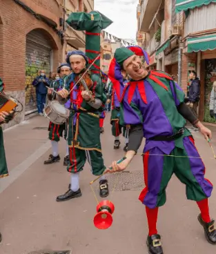 Publicidad exterior en la Fira Medieval de Viladecans